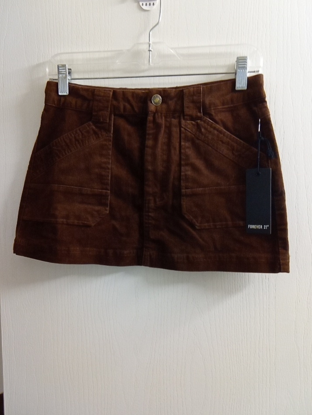 Forever 21 Dark Brown Corduroy Mini Skirt